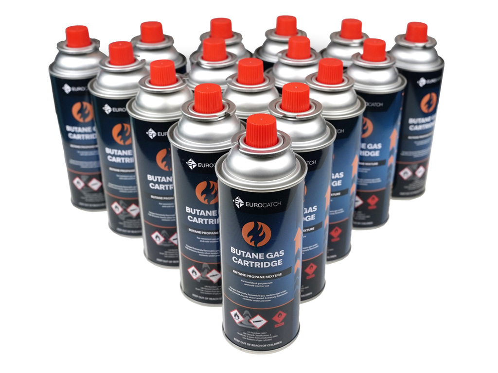 Eurocatch 227 Gramm Gaskartusche – Set von 16