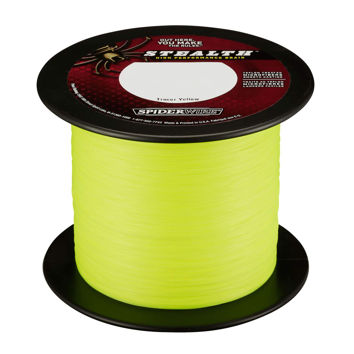 Spiderwire Stealth Braid yellow 0,10mm 1m von der Großspule 1m – 0,10mm -Hi-Vis Yellow – 6,2kg