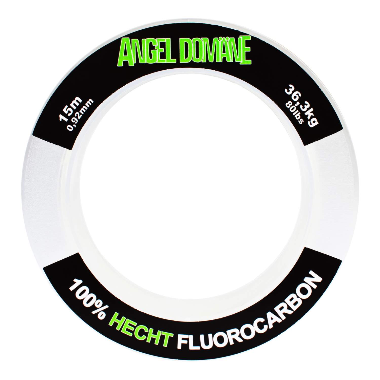 Angel Domäne 100% Hecht Fluorocarbon 15m – 0,92mm – 36,3kg – transparent