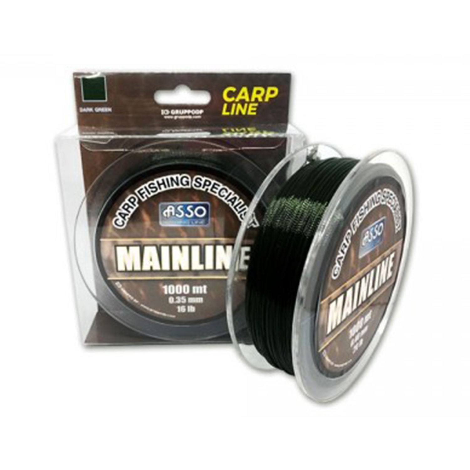 ASSO Mainline – Karpfenschnur dark green – 0,28mm