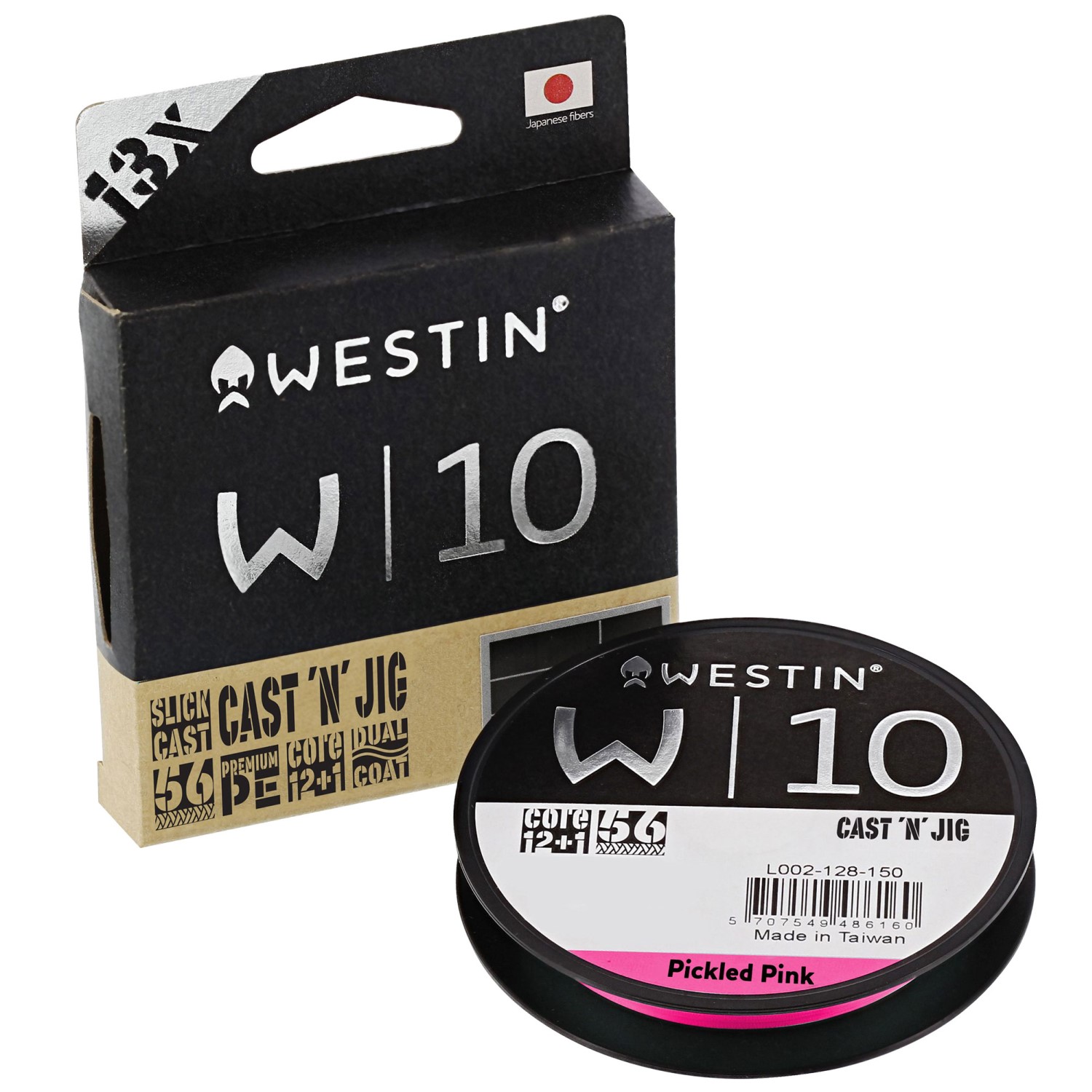 Westin W10 13 Braid Cast’n’Jig Pickled Pink – Geflochtene Schnur pink – TK6kg – 0,08mm – 110m