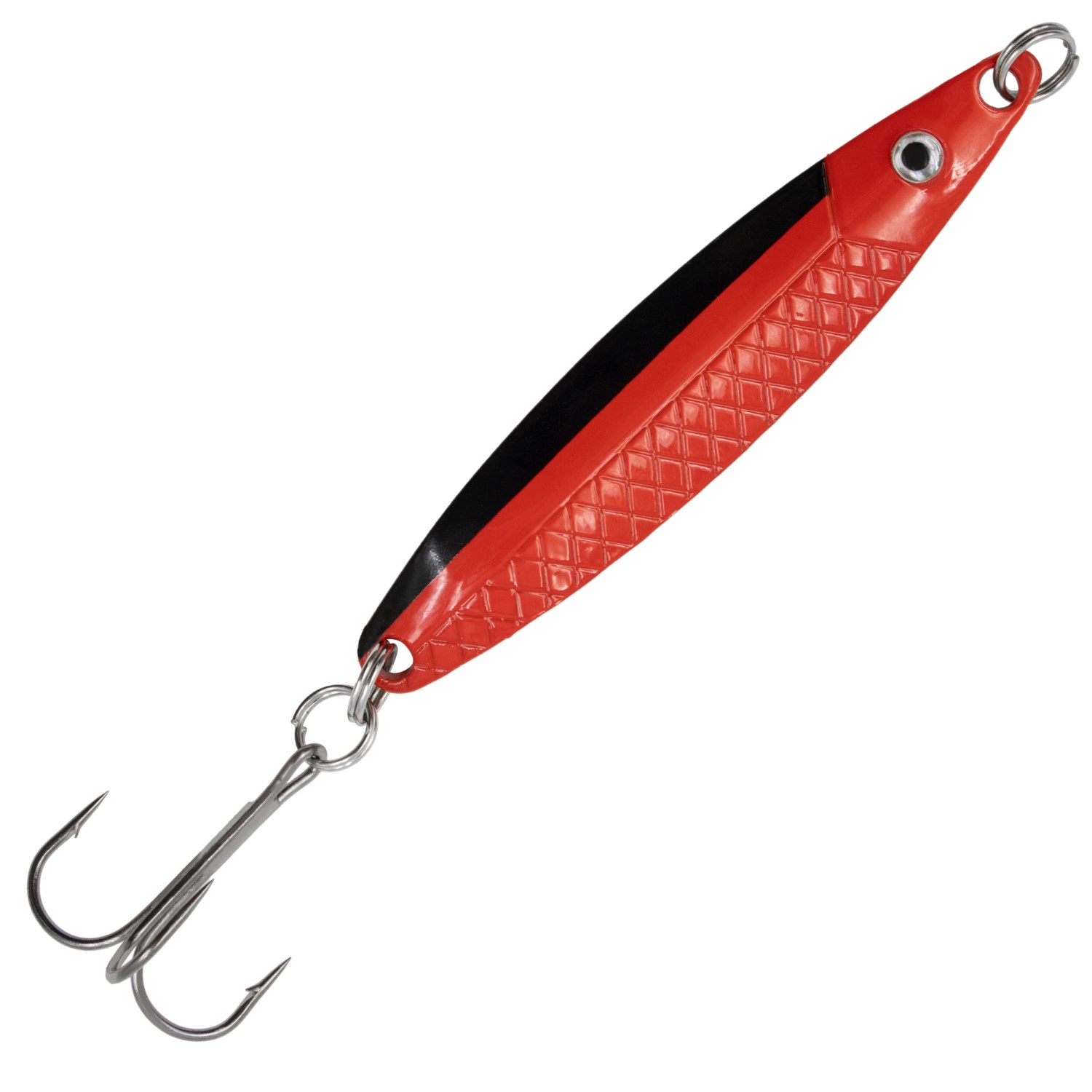 Team Deep Sea Meerforellenblinker "CoastStar" 15g – Rot/Schwarz – 1 Stück