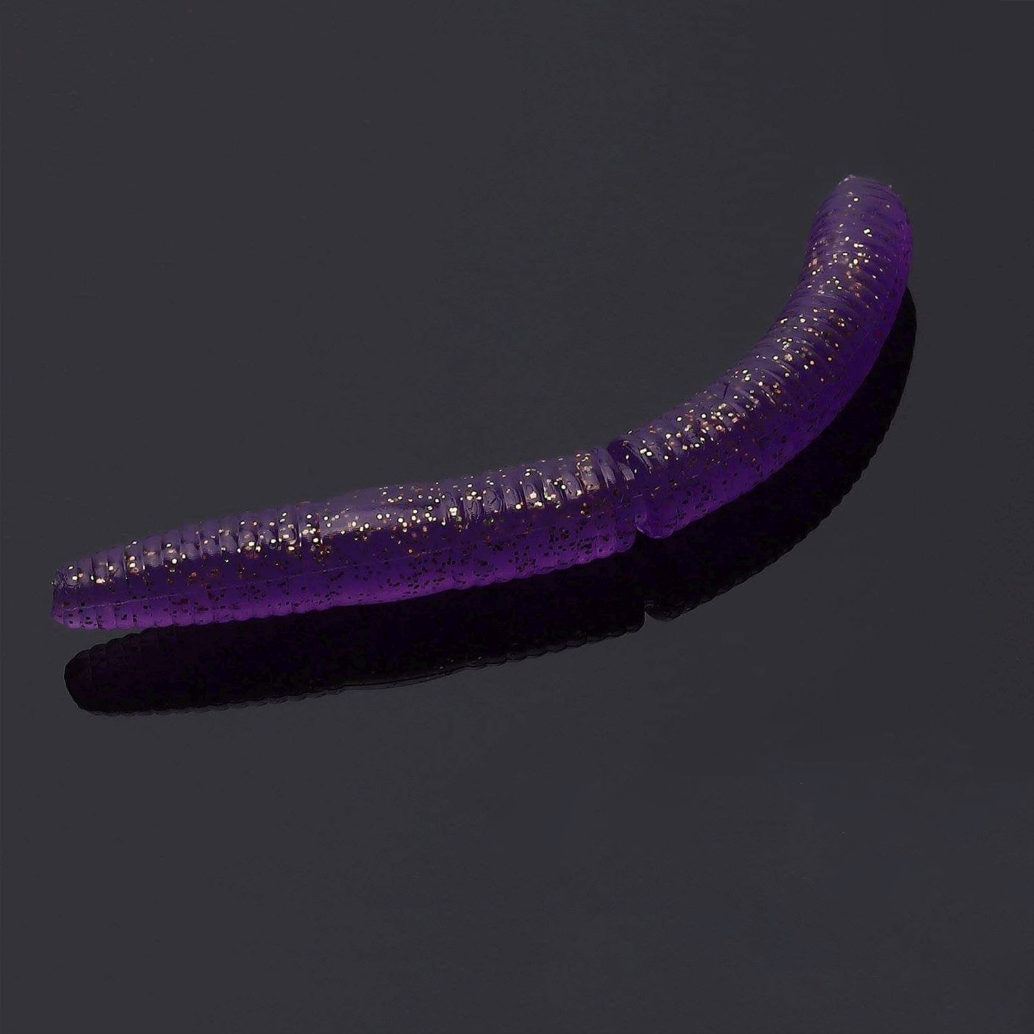 Libra Lures Fatty D´Worm – Creaturebait 6,5cm – purple glitter – 10Stück