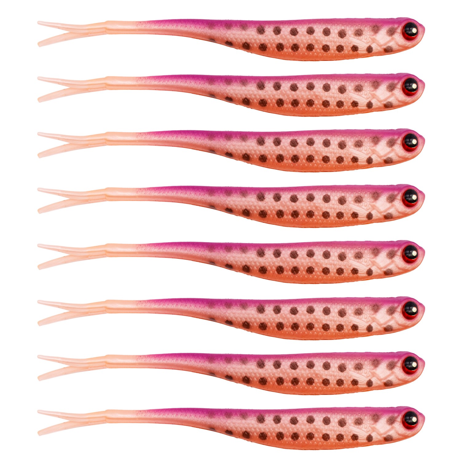 Fishdream Dropshot Warrior – Gummifisch 12cm – Clown – 8 Stück