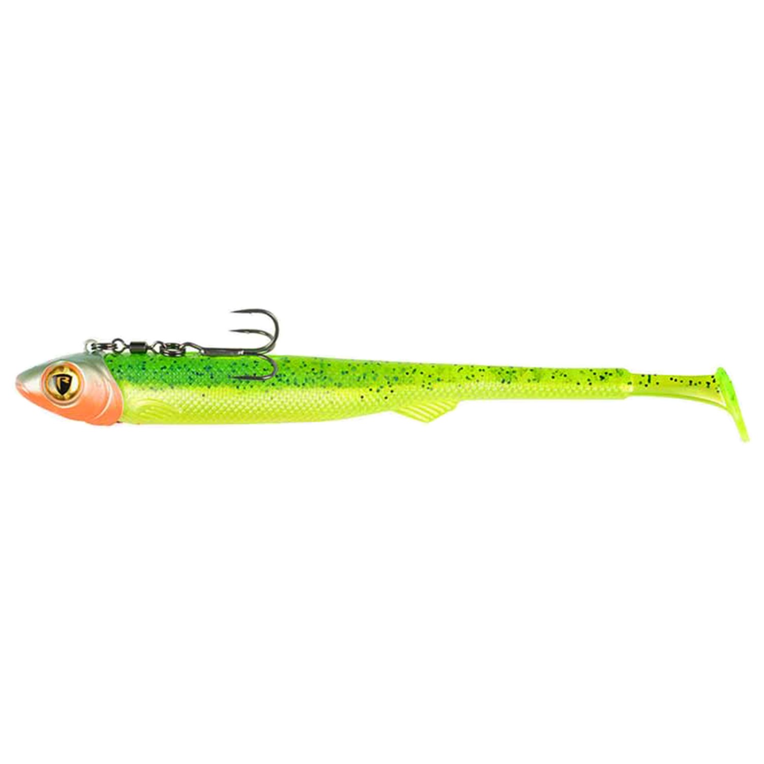 Fox Rage Pelagic Ready Rig – Slick Fast – vormontierter Gummifisch 18cm – Lemon Tiger – 40g