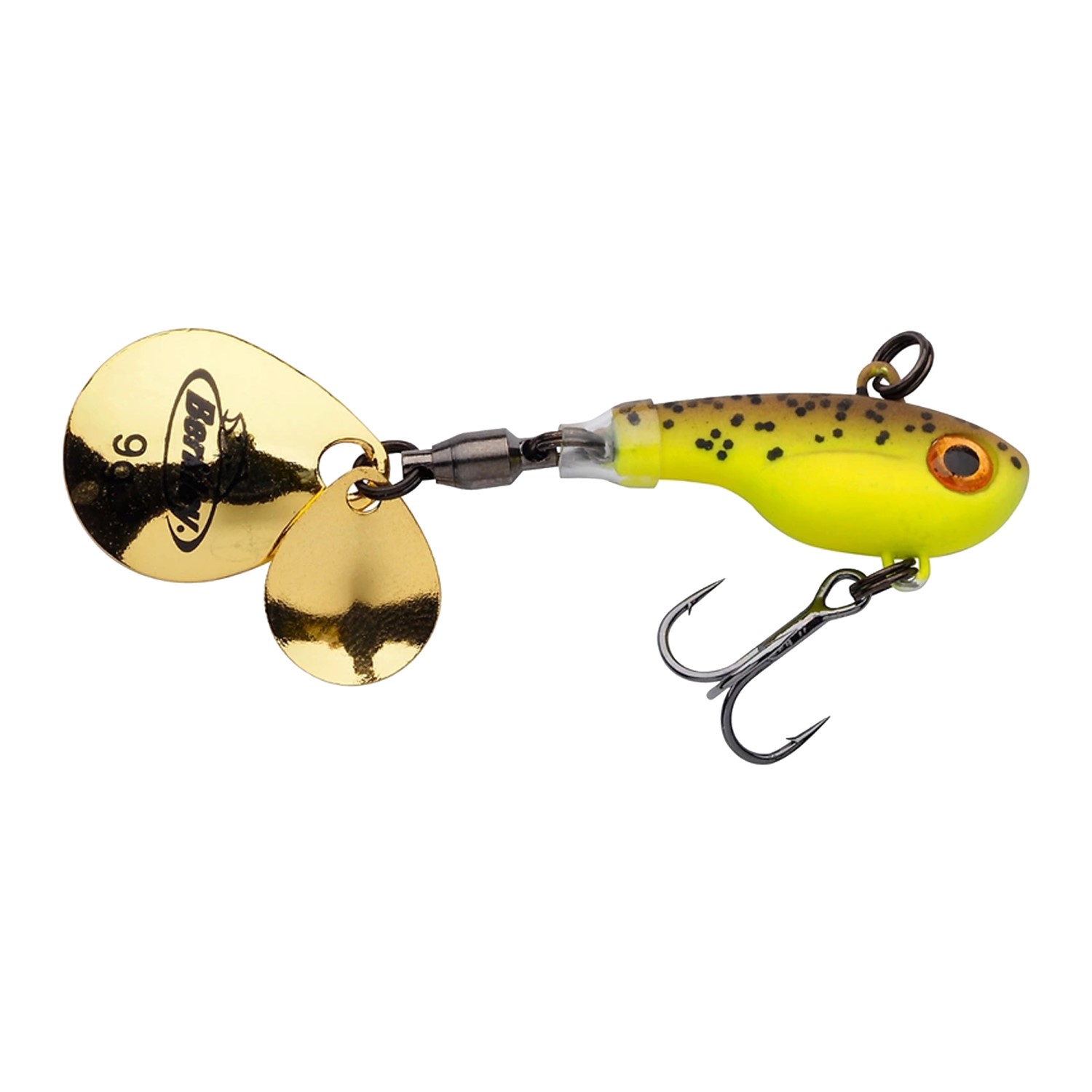 Berkley Pulse Spintail – Jigspinner Brown Chartreuse – 9g