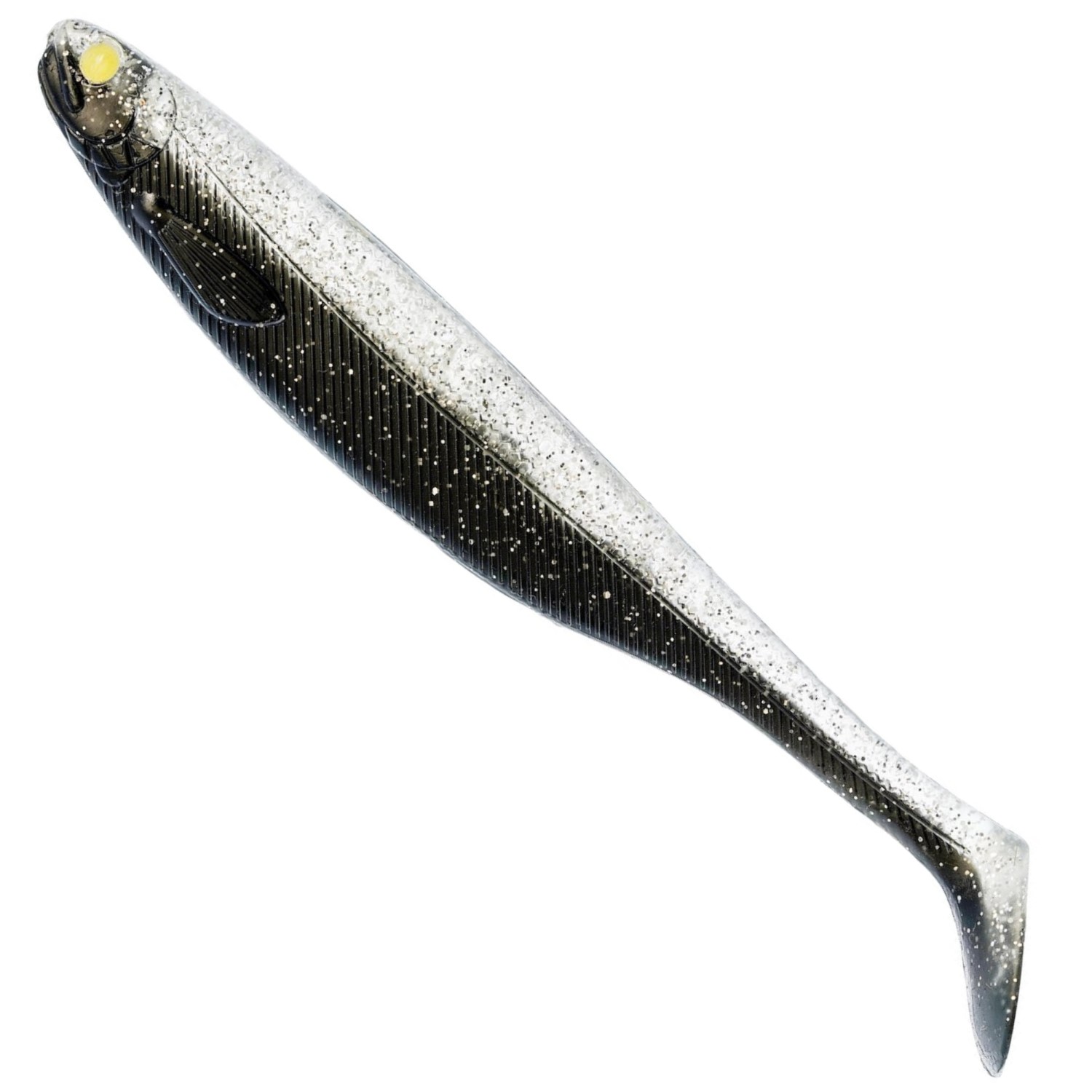Westin ShadTeez Slim – Gummifisch 10cm – Black Yin Glow – 6g – 1 Stück