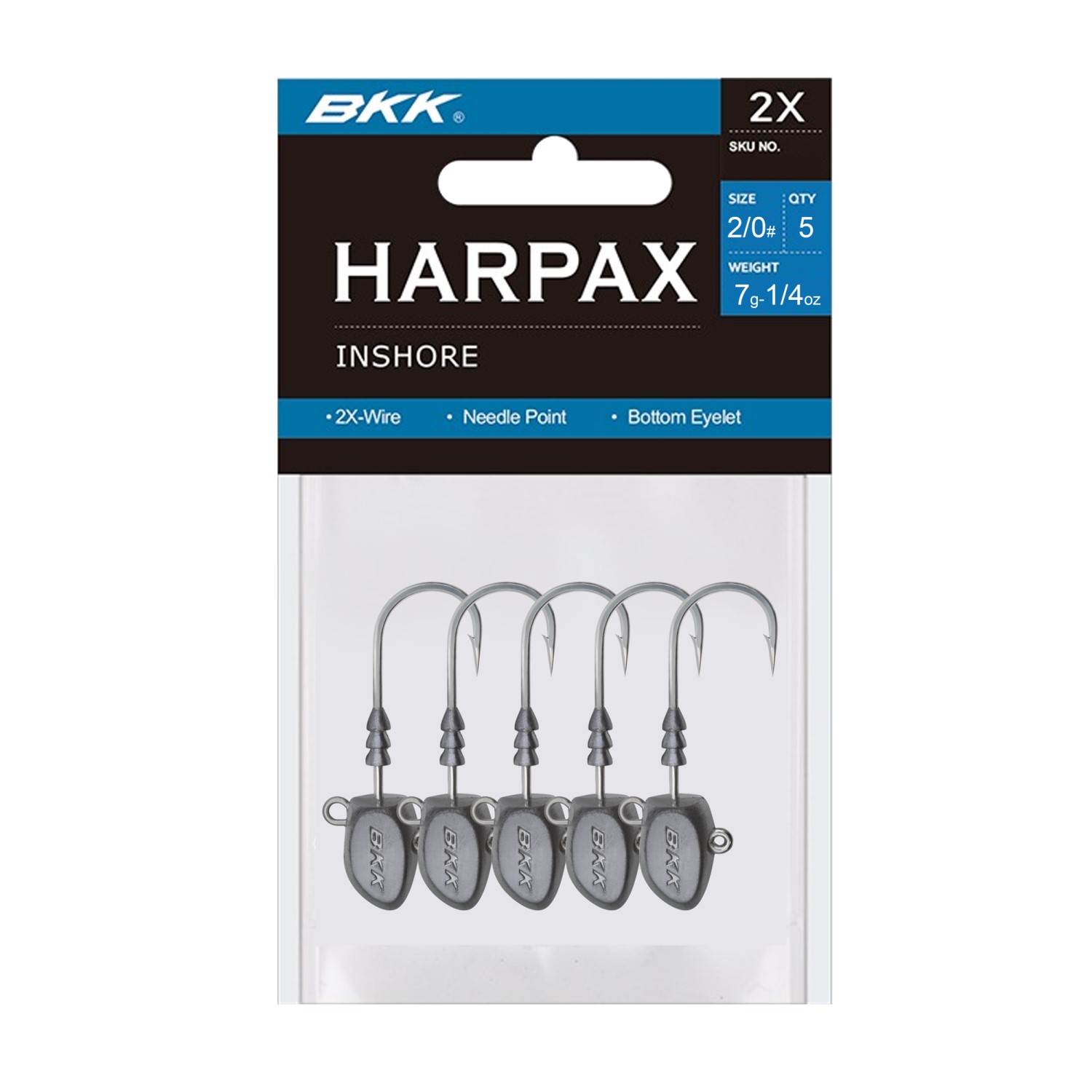 BKK Harpax Inshore – Jigköpfe 7g – 5Stück – Gr.2/0