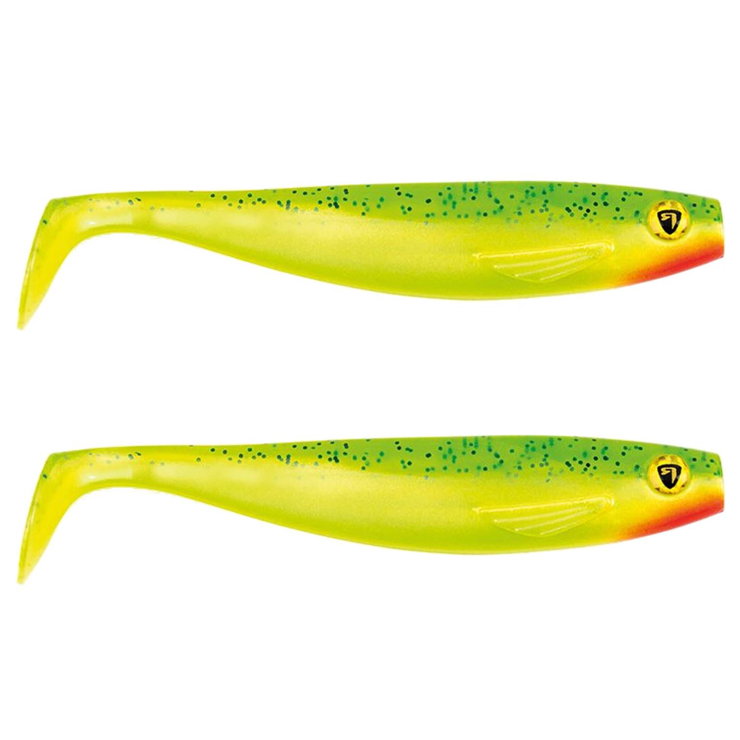 Fox Rage Pro Shad – Gummifisch 14cm – UV Lemontiger – 2Stück