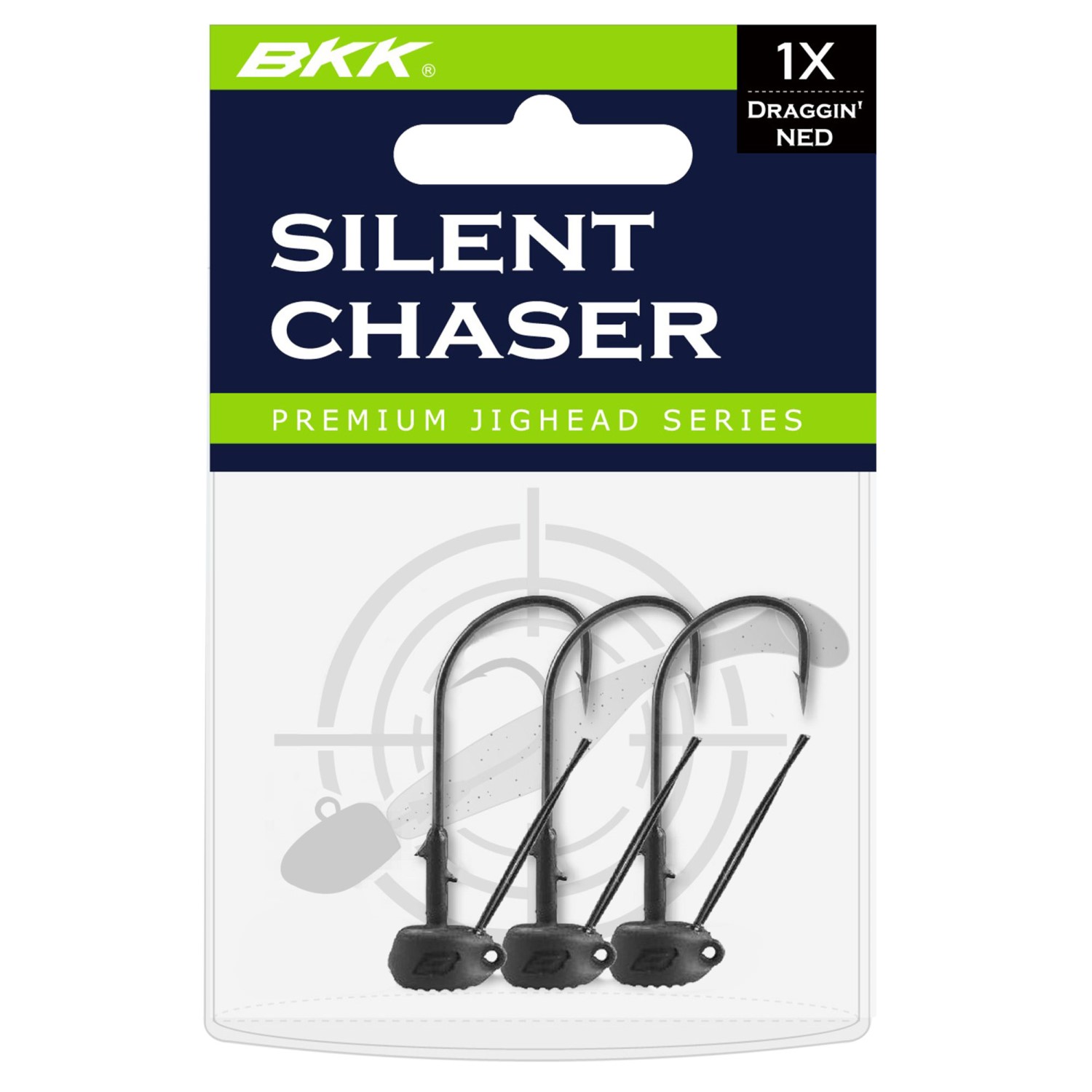 BKK Silent Chaser-Draggin‘ NED Weedless – Ned Rig Haken 3Stück – Gr.1 – 1,77g