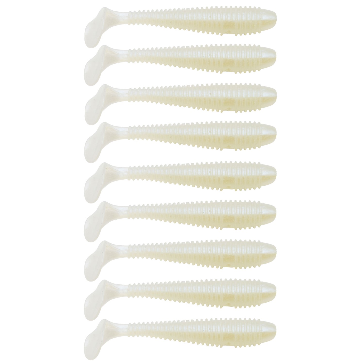 Gummifisch Canyonizer 7,0cm White 7,00cm – White – 3g – 9Stück