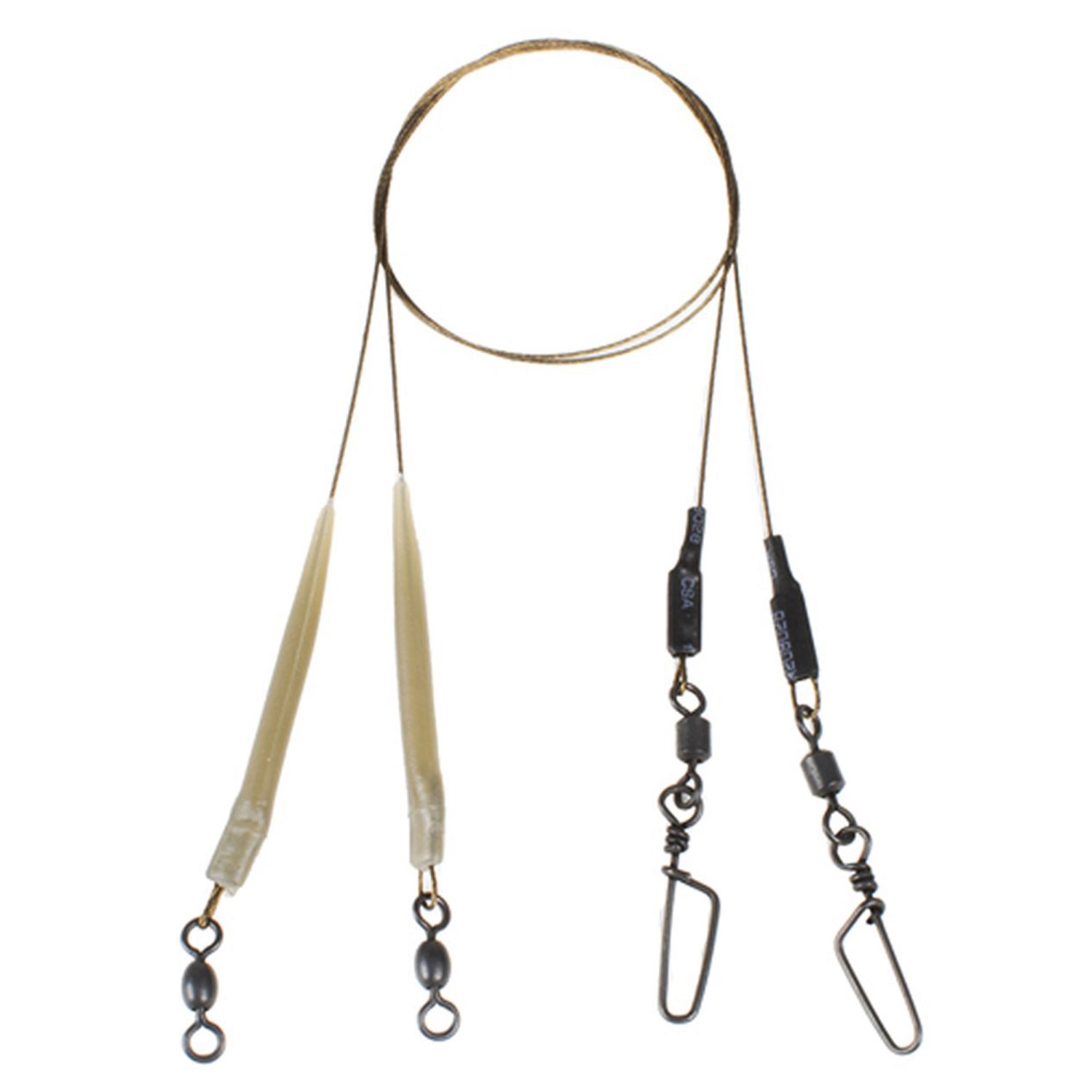 DLT Lure Wire with Crosslock Snap 7×7 – Stahlvorfach 2Stück