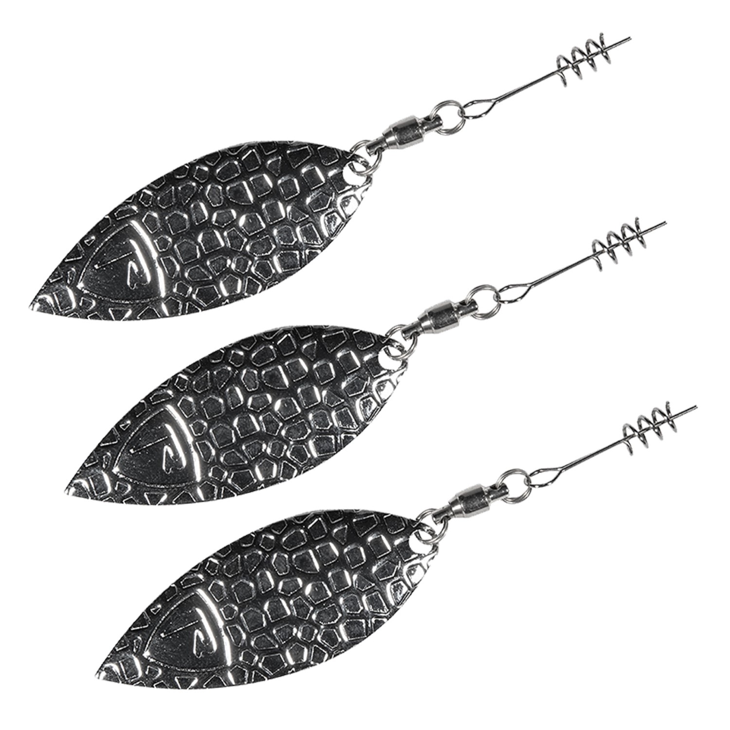 Fox Rage Strike Point Hitcher Blade – Zusatz-Spinnerblatt Small – silver – 3Stück
