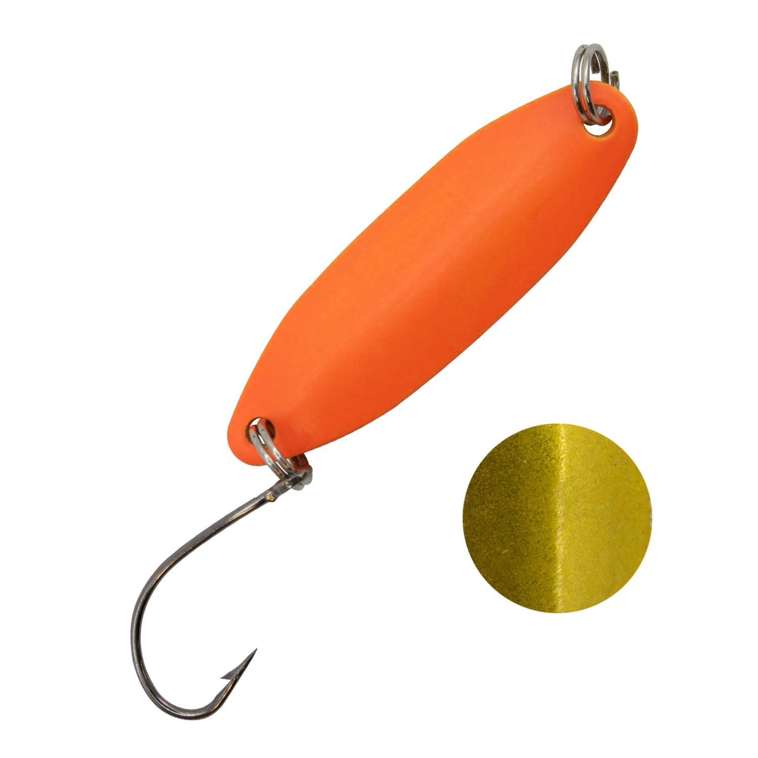 Troutlook Forellen Spoon Wave 3,11cm – 3,3g – Orange-Gold UV