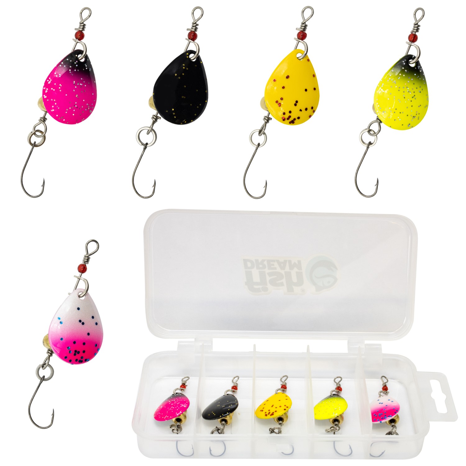 Fishdream Forellen Spinner Set 3,5g – 5 Stück