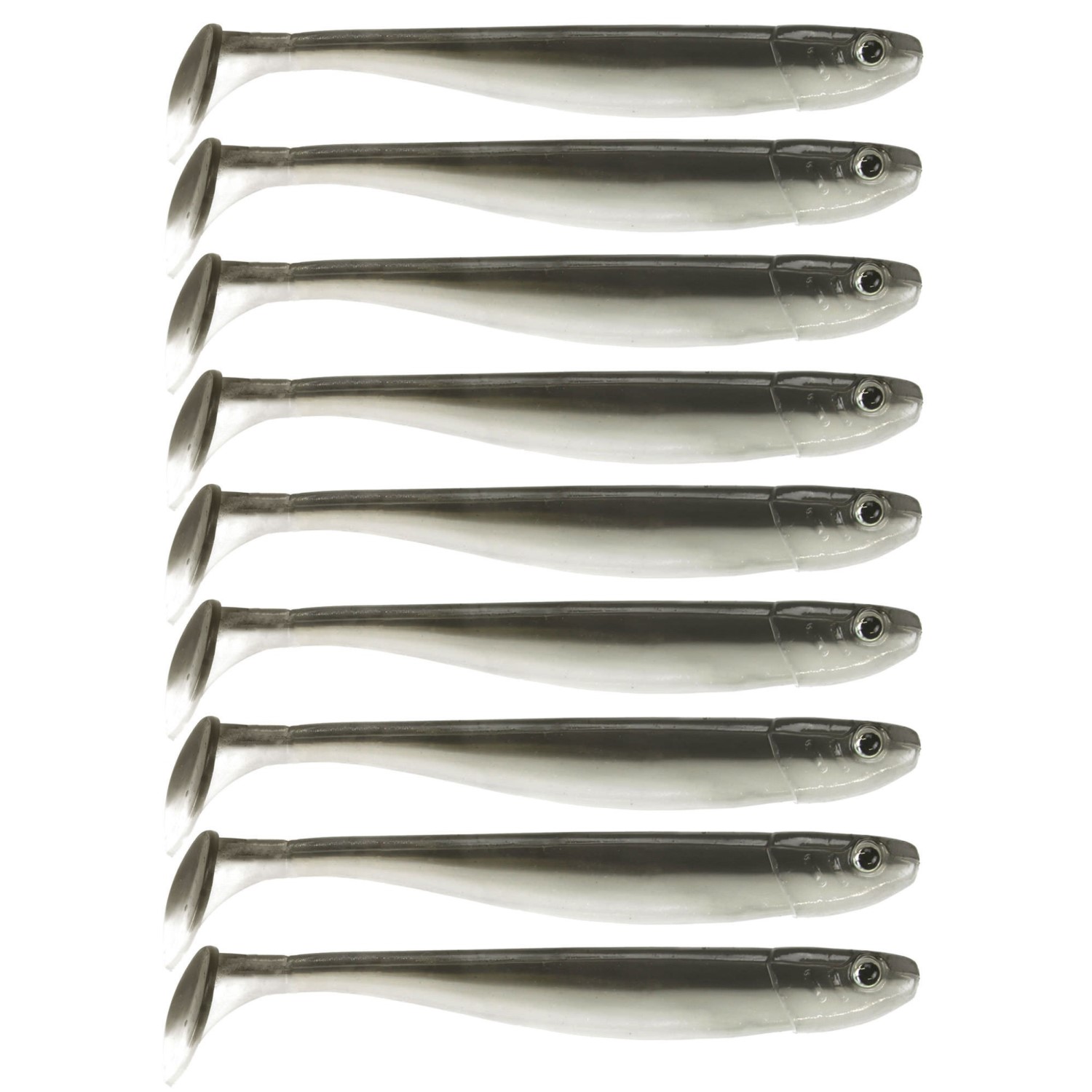 Senshu Jig ´n´ Swim Shad 7.5cm – Ghost Magic – 2g – 9 Stück