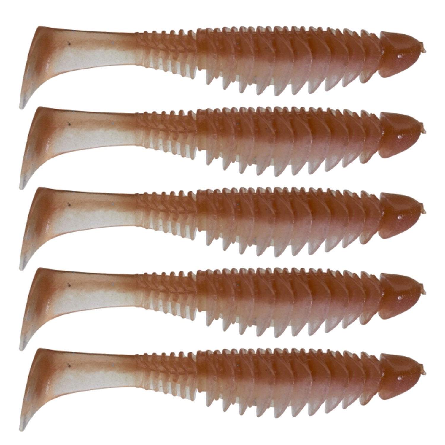Illex Dead Slowler – Gummifische 5,5"- 13,5cm – 5 Stück – 22g – Clear Wakasagi