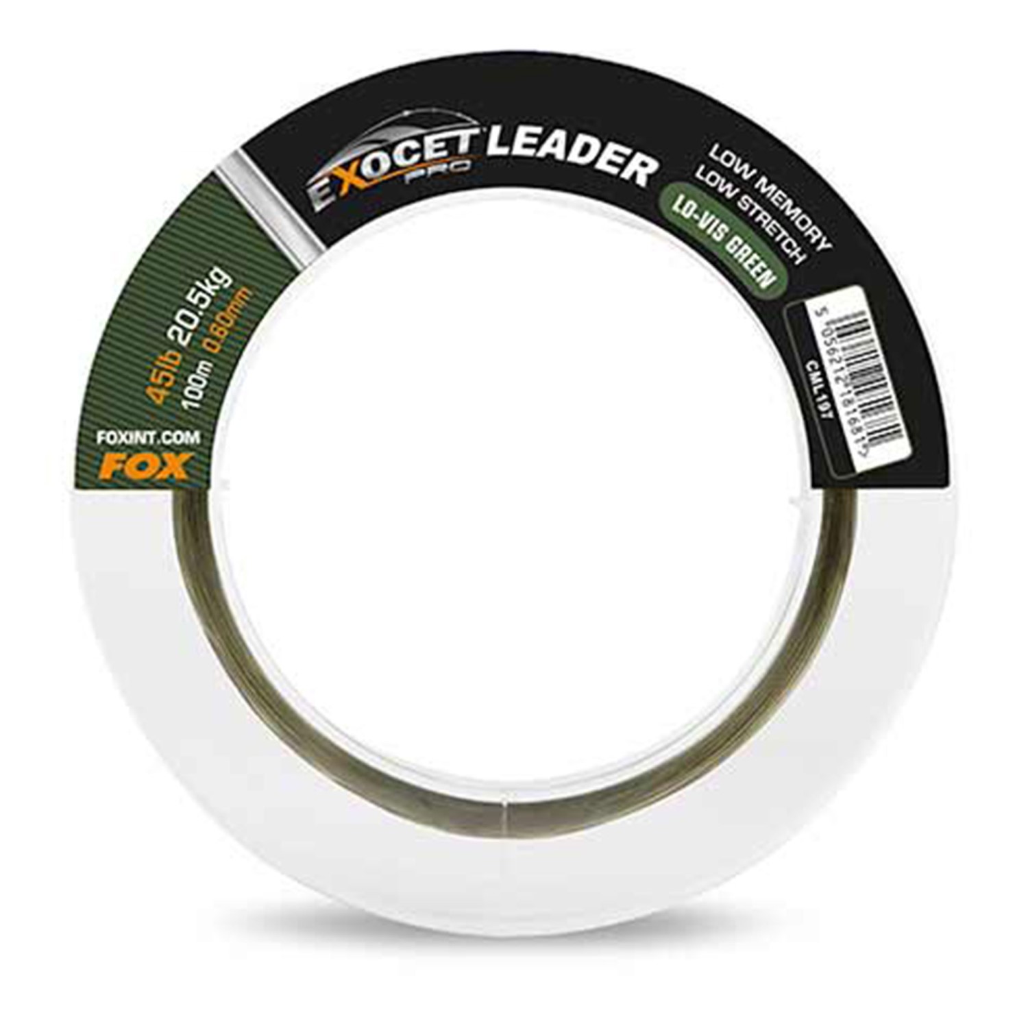 Fox Exocet Pro Leader – Vorfachmaterial Low Vis Green – 45lbs (20,5kg) – 0,60mm – 100m