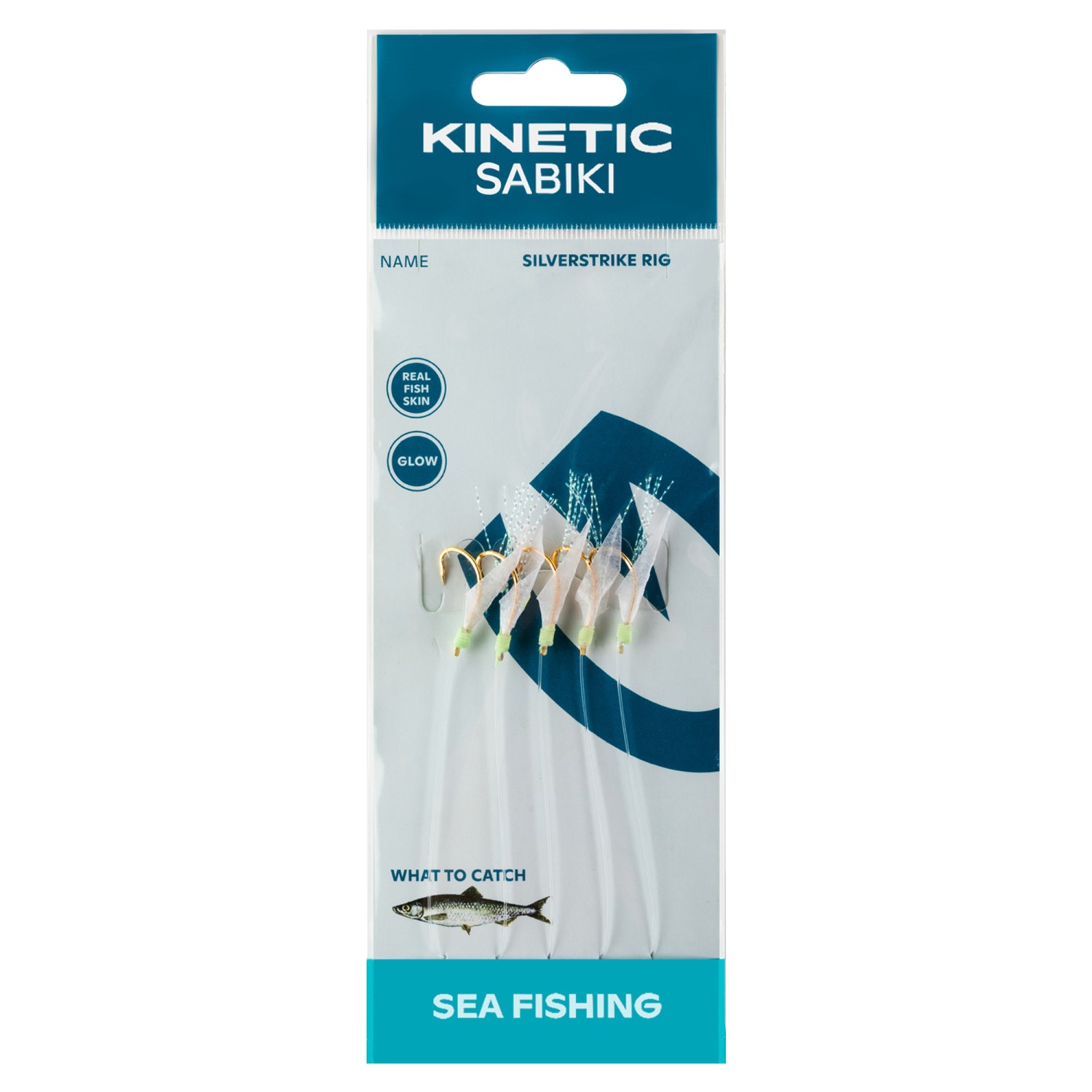 Kinetic Heringsvorfach "Silverstrike" 130cm – Fishskin/Flash – #8