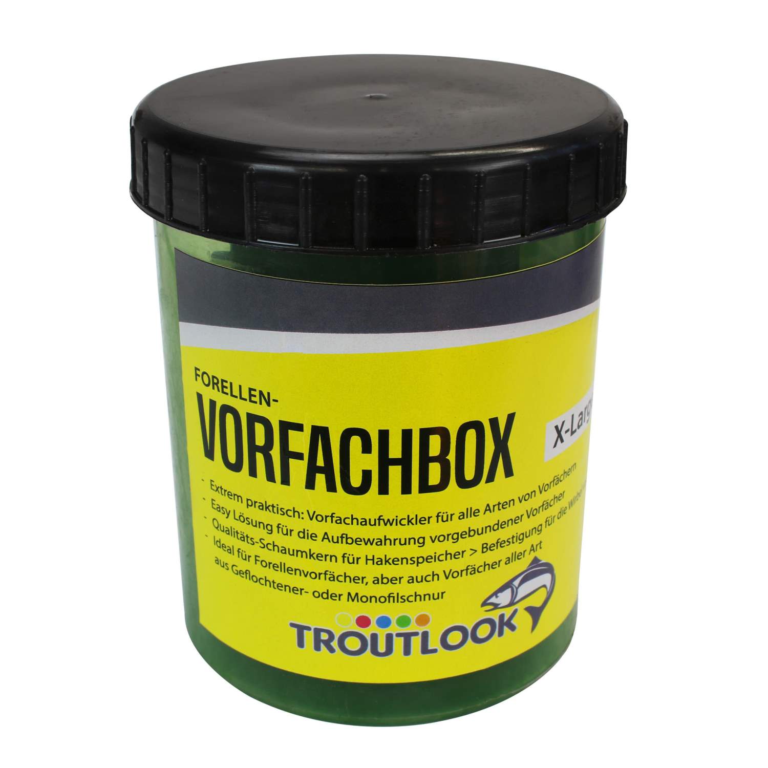 Troutlook Forellen-Vorfachbox X-Large – 12,8×9,5cm