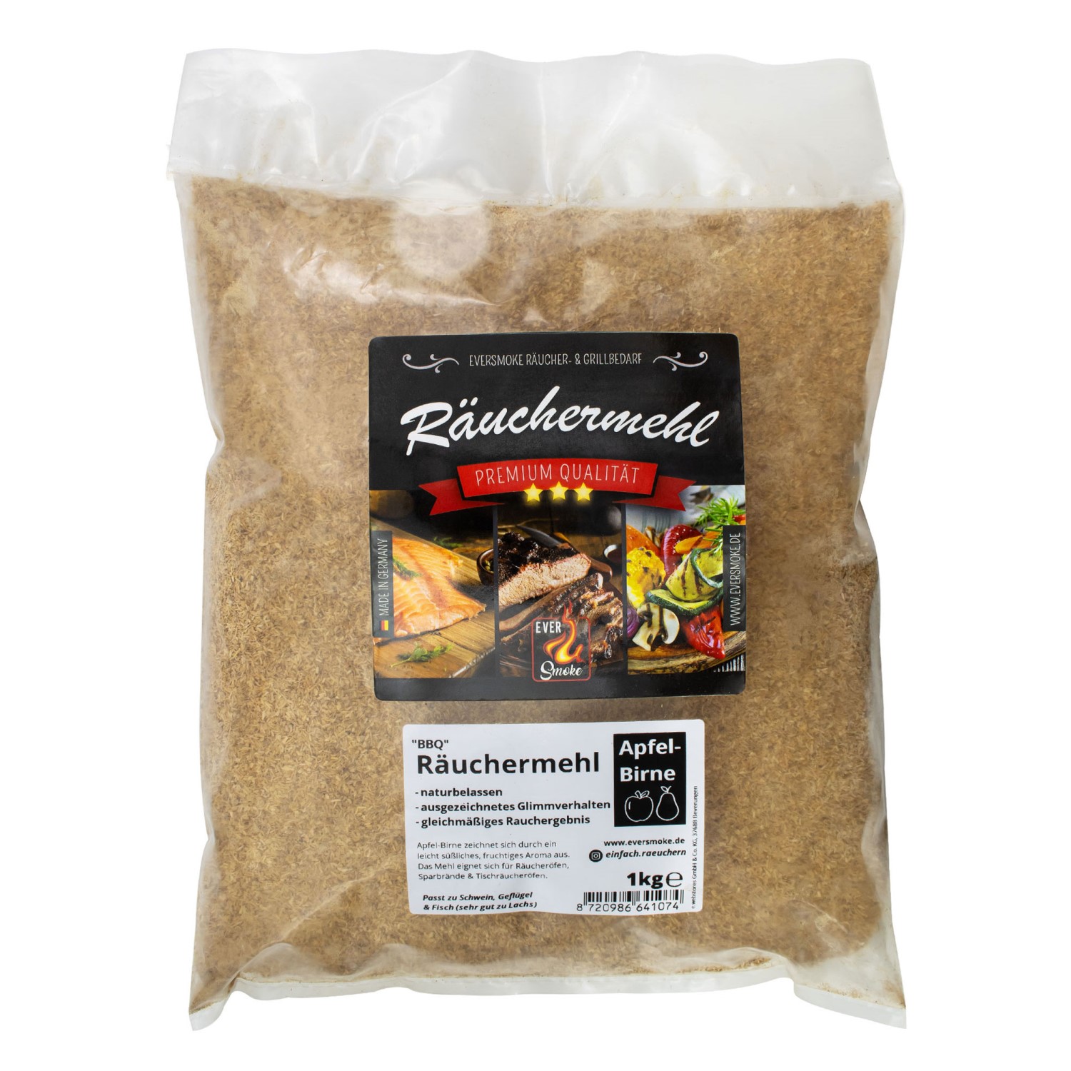 Eversmoke Premium "BBQ" Räuchermehl Apfel-Birne – 1kg