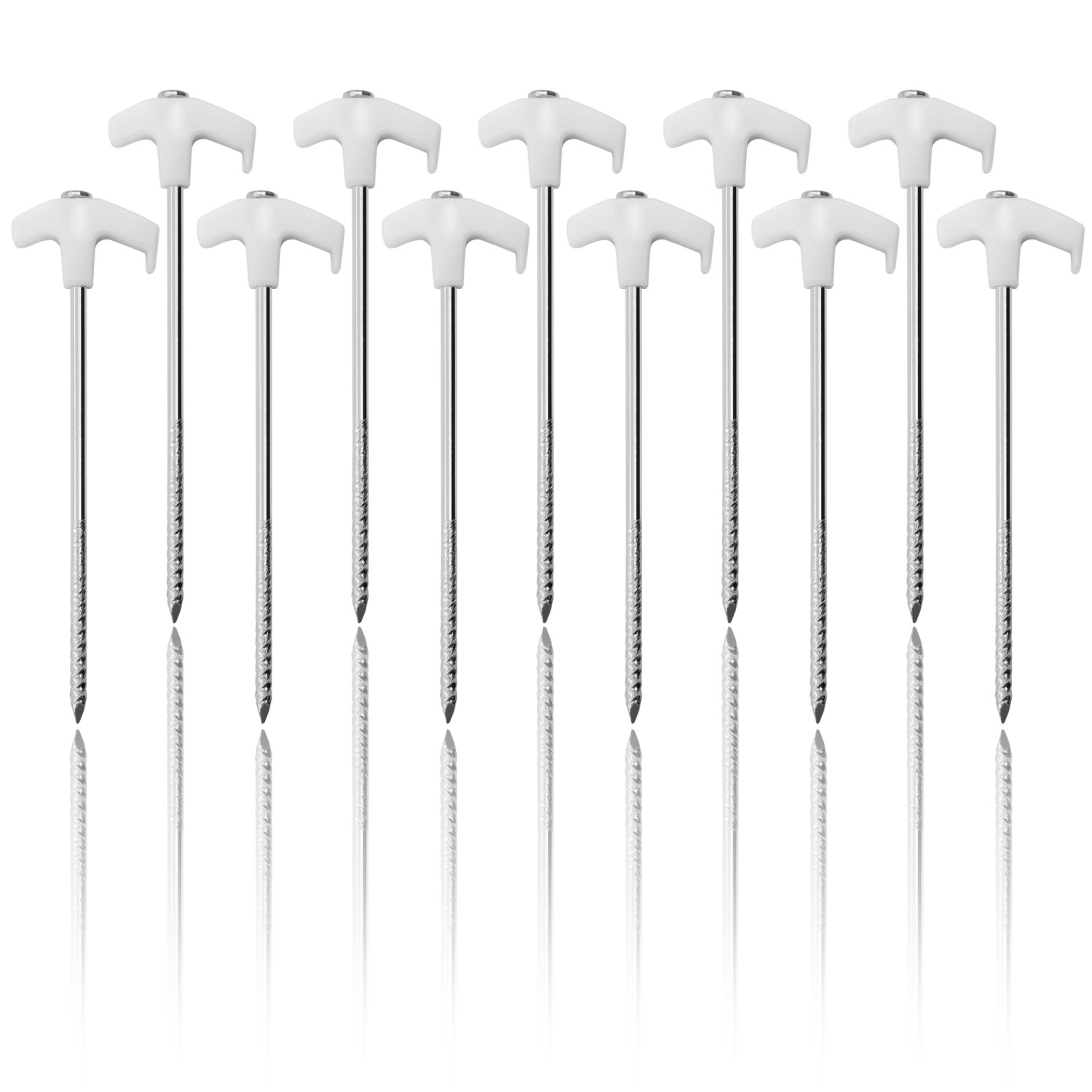 BAT-Tackle Bivy Peg Set Luminous 22,5cm 10 Stück in Tasche