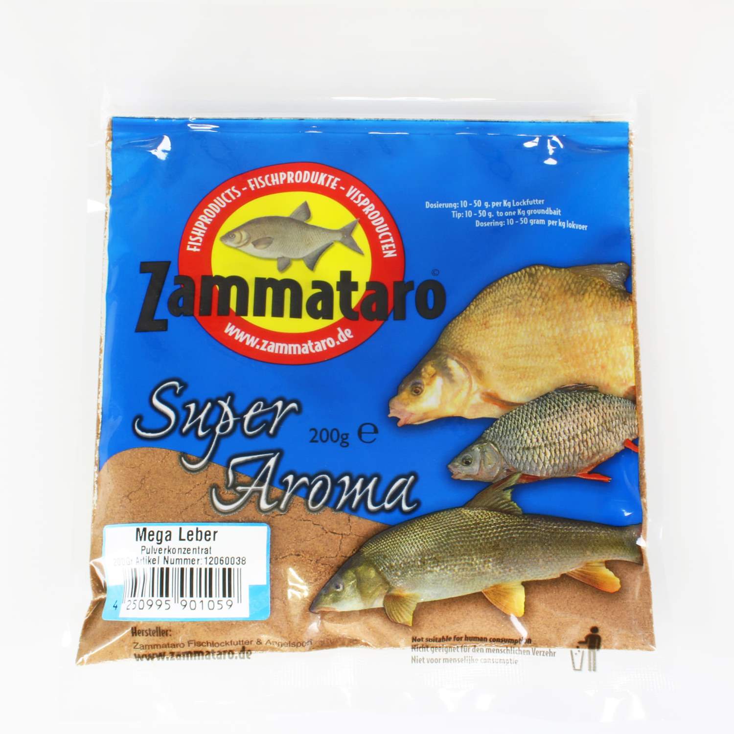 Zammataro Super Aroma Mega Leber – Pulver Lockstoff 200g
