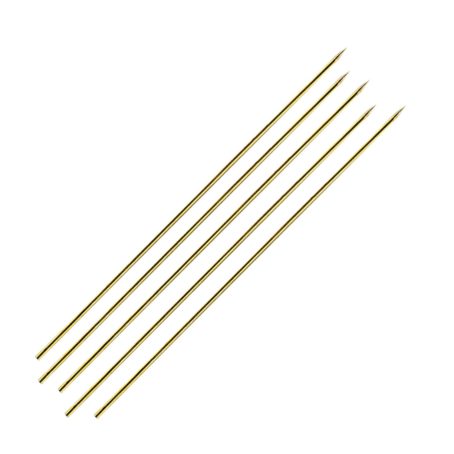 Angel Domäne Wurmnadeln Messing 15cm – 5 Stück