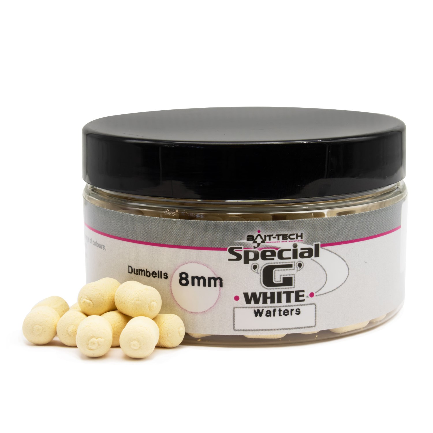 Bait Tech Special G Dumbells Wafters White – 6x10mm – (100ml)