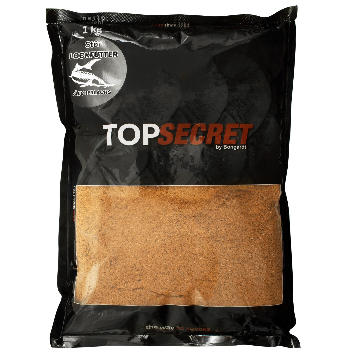 Top Secret Stör Faktor Lockfutter Räucherlachs 1Kg – Feeder Futter Räucherlachs Orange – 1kg