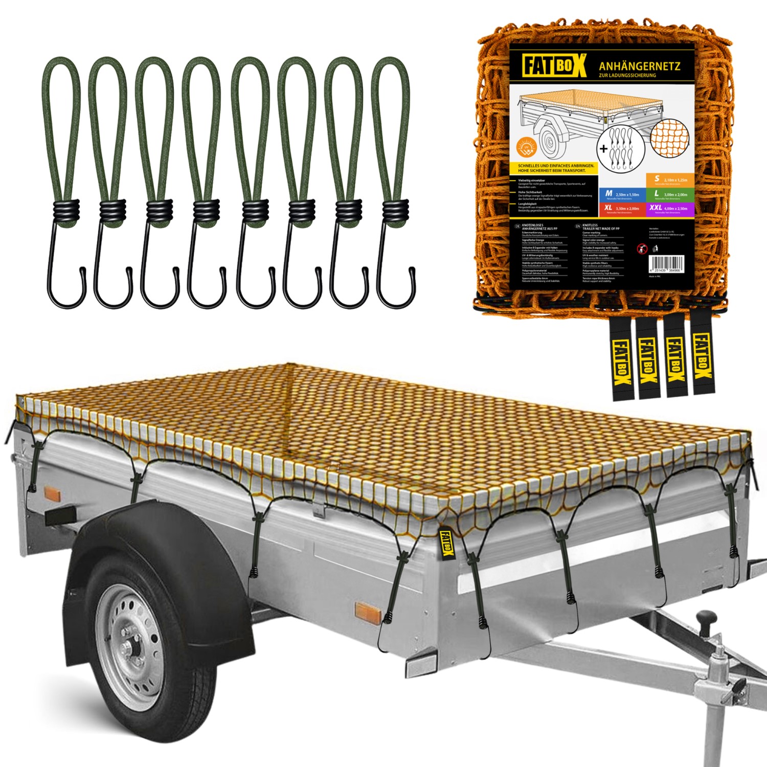 Fatbox Anhängernetz L – 3,00 x 2,00 m