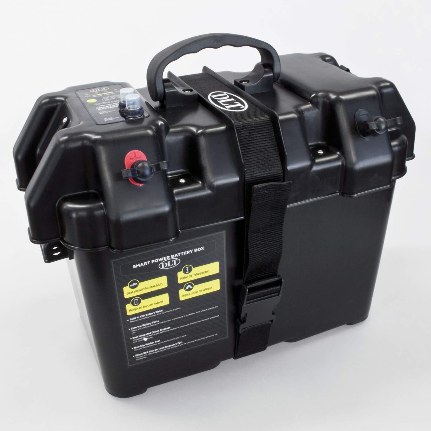 DLT Batterie Powerbox mit Batteriestandsanzeige und USB Ladeanschluß