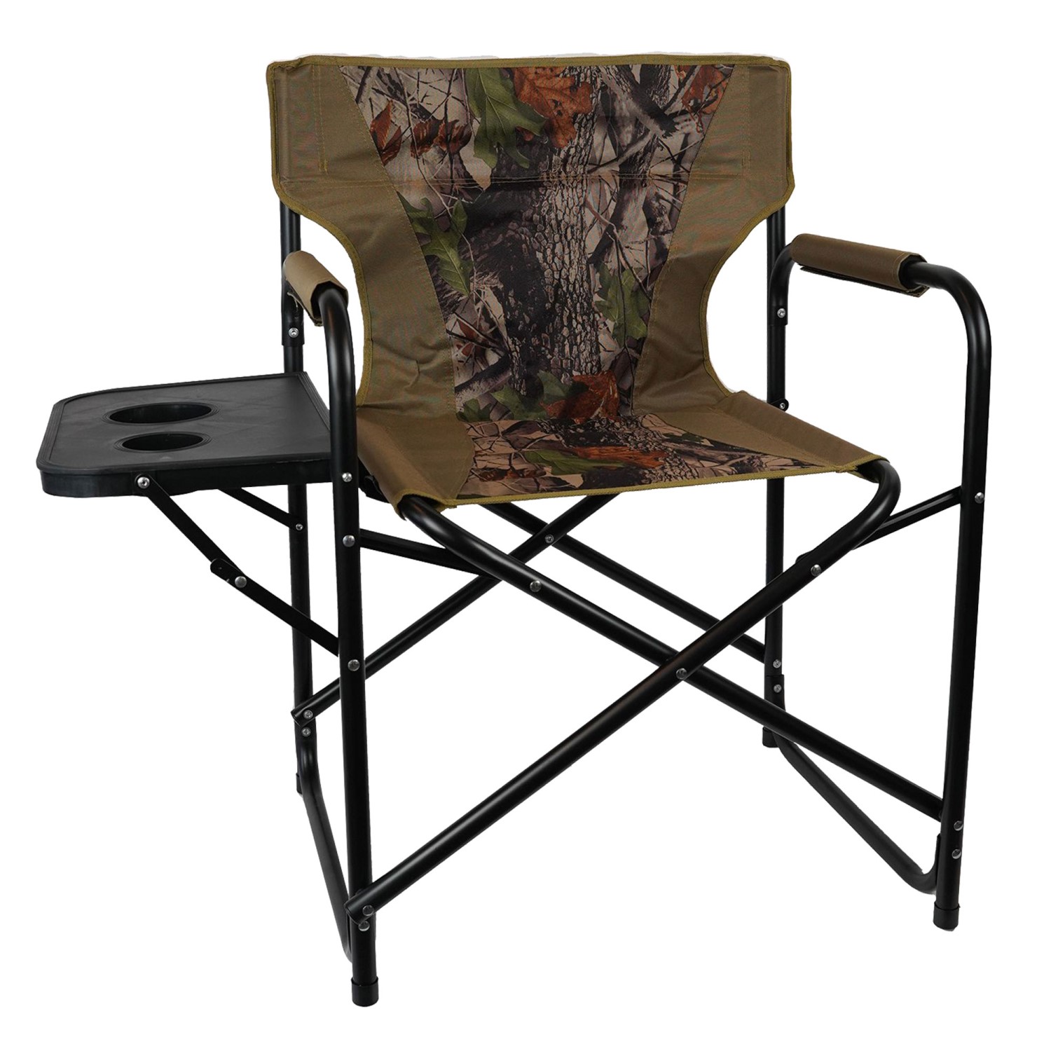 EuroCatch Camou Foldable Directors Chair + Table – Camping Stuhl 59x48x85cm