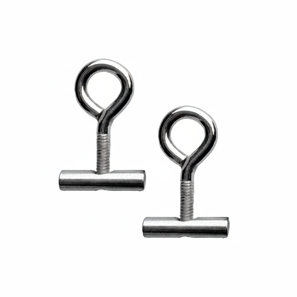 040parts 8 mm Kederstopper mit Ösenschraube – Set von 2