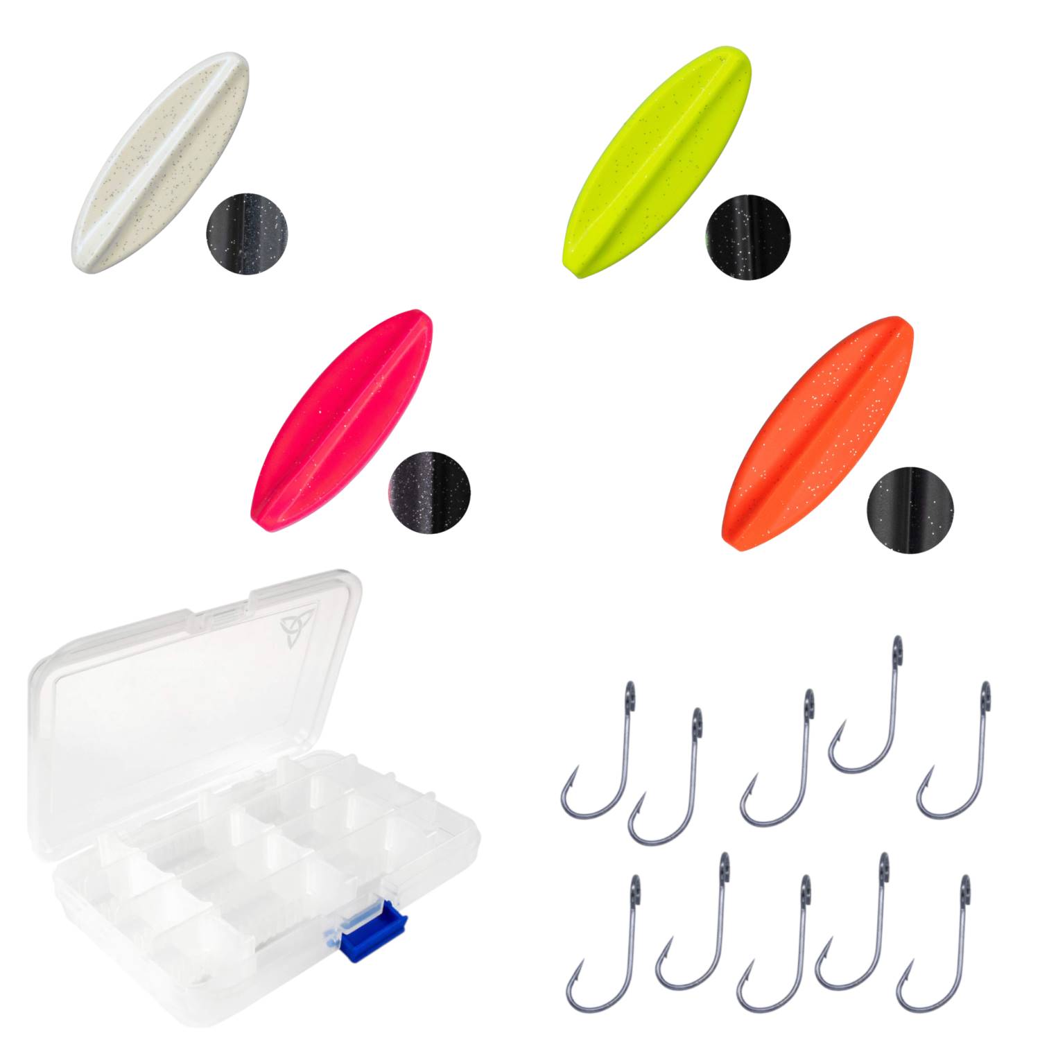 Troutlook Spoon Set Inline light mit Haken