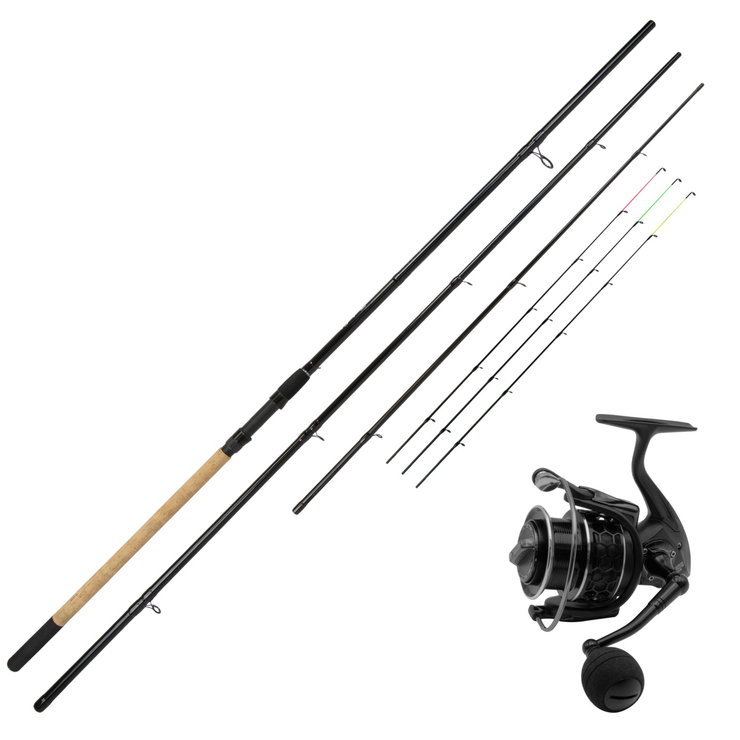 Feeder Edition H + Feeder-Rolle – Feederset 3,60m – 3+3tlg. – 50-150g