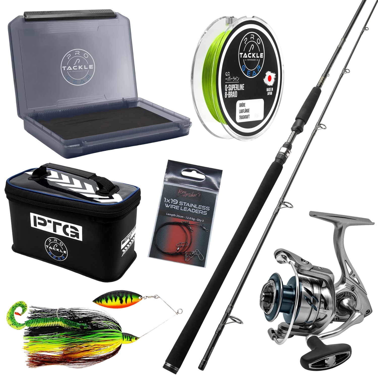 Angelset – Pike Attack – Raubfischset 8’3" XH – 2,48m – 20-80g – 2tlg