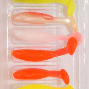 10 Mini Gummifische Kunstköder Jig Drop Shot Köder Forelle
