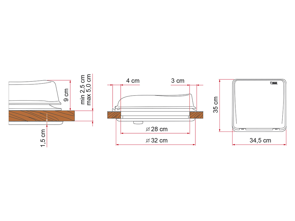 Fiamma Vent 28 Crystal