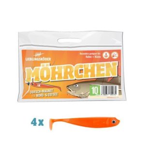 13 Lieblingsköder Möhrchen Gummifische (4×12,5cm, 4x10cm & 5×7,5cm)