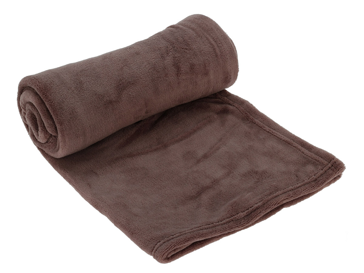 150 x 125 cm Fleece Decke – Brown