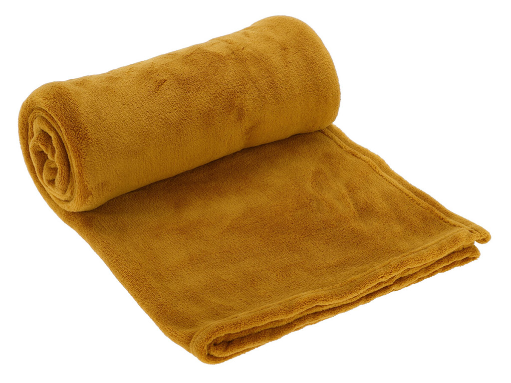 150 x 125 cm Fleece Decke – Yellow