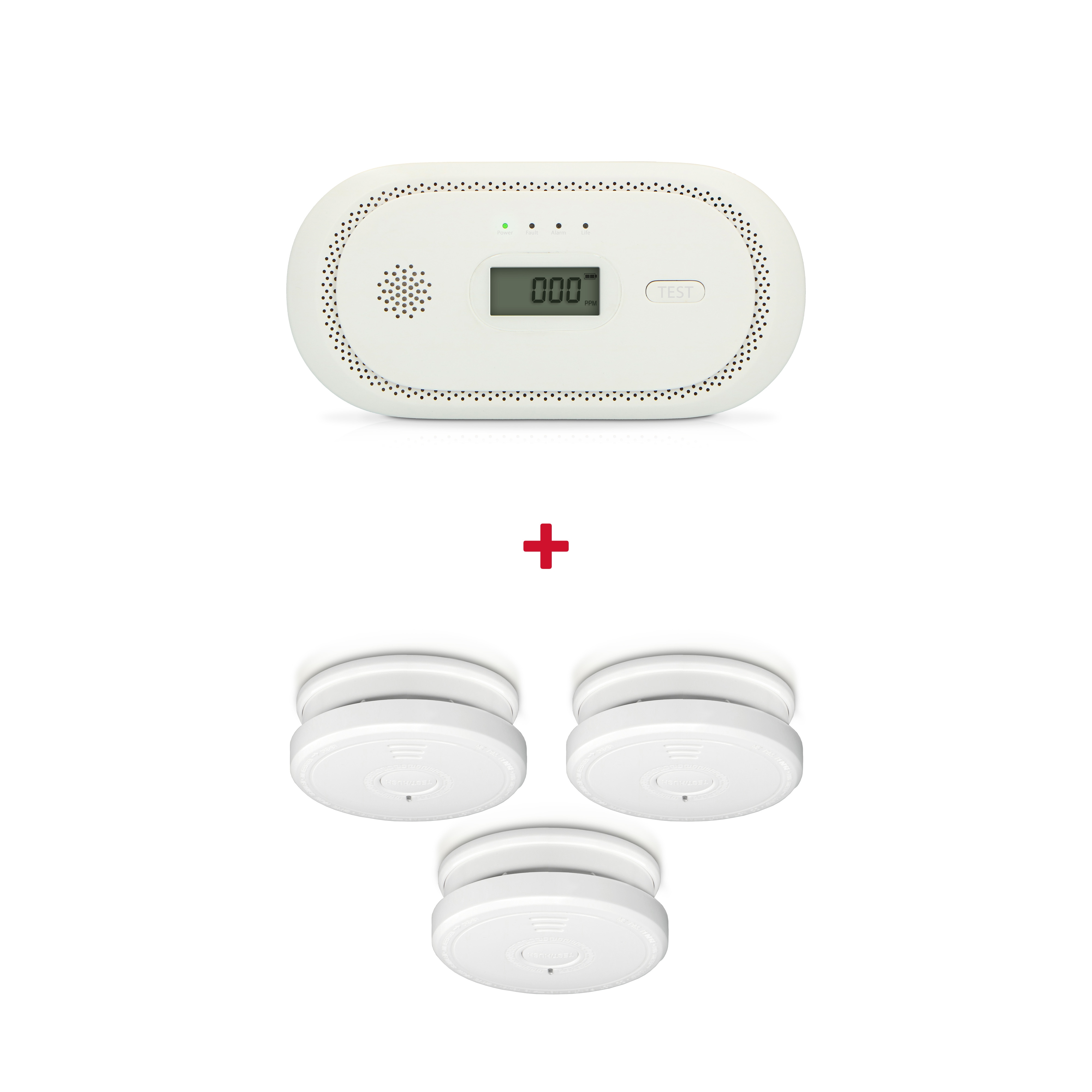 Alecto  Kohlenmonoxid-Alarm – Weiss