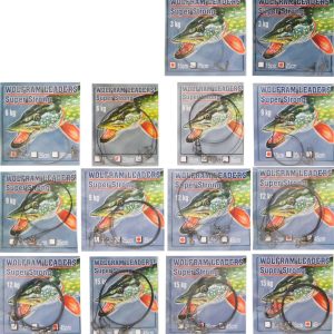 2 Wolfram Vorfächer Stahlvorfach Spinnvorfächer