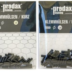 200 Predax kurze Crimphülsen – Klemmhülsen Set für Stahlvorfächer
