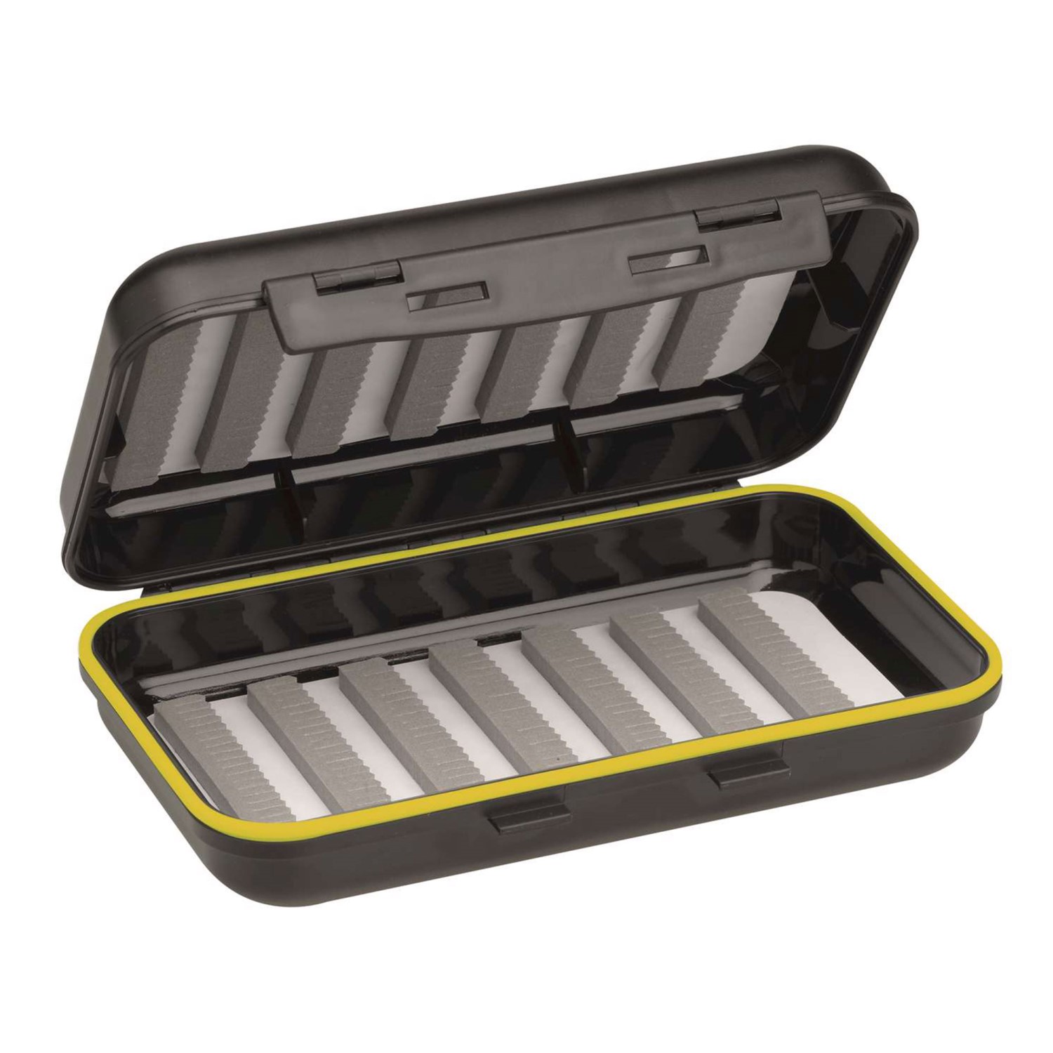 Kinetic Champer Fly Box – Fleigenbox Black – L – 16,6x10x4,2cm – 1 Stück