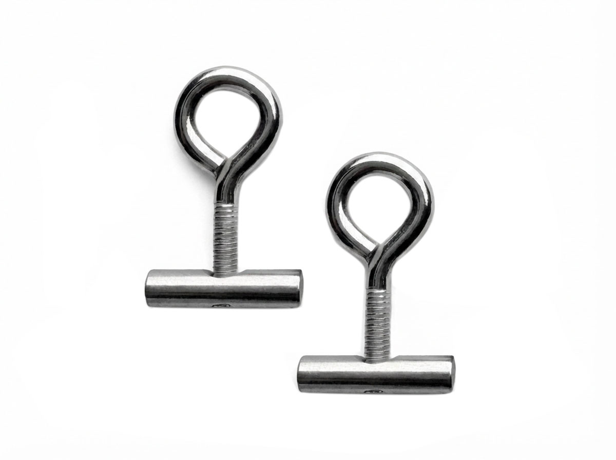 040parts 5 mm Kederstopper mit Ösenschraube – Set von 2