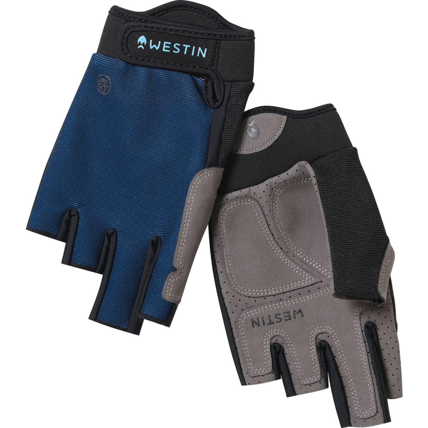 Westin Drip UPF Half Finger Glove – Handschuh Petrol Blue – Large