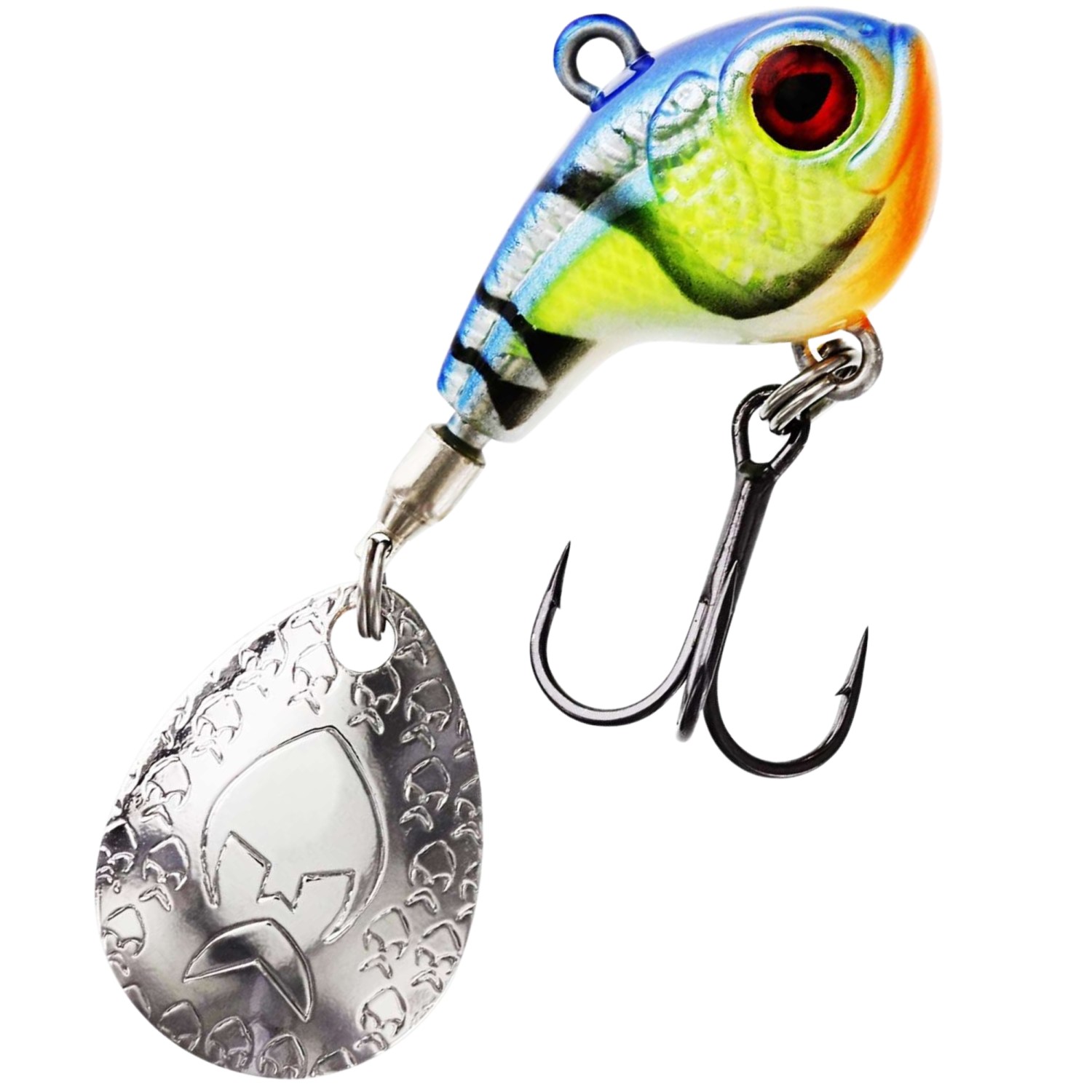 Westin Dropbite Spin Tail Jig – Jigspinner Chartreuse Blue Craw – 2,6cm – 8g – 1 Stück