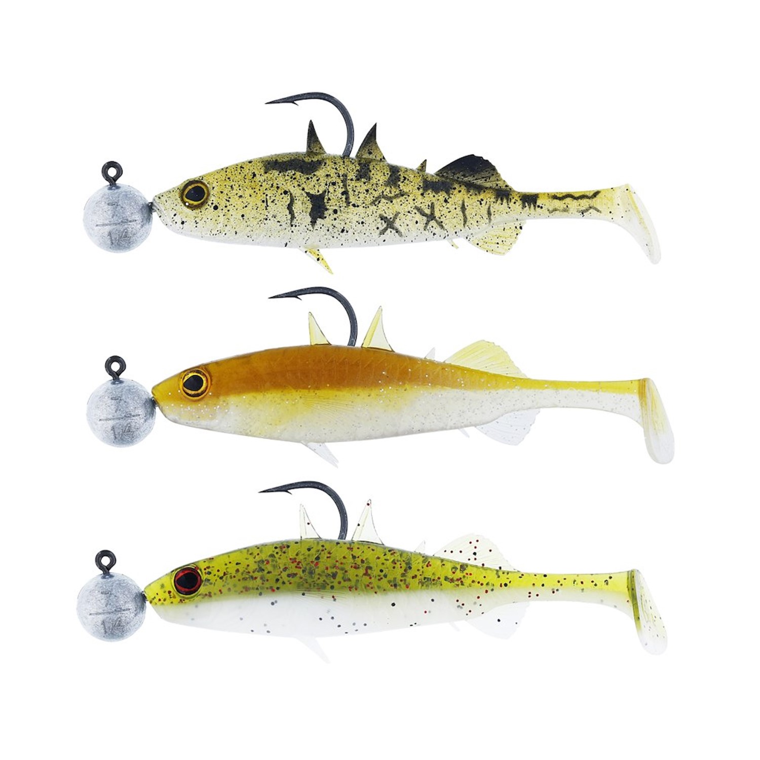 Westin Stanley the Stickleback Shadtail R‘ N R – Gummifisch 5.5cm – Clear Water Mix 10